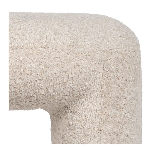 Bež klop iz tkanine bouclé Suave – Ixia-image-4