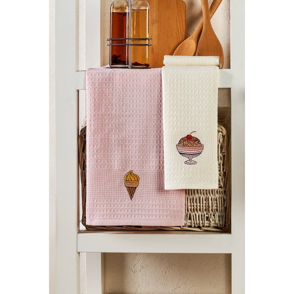 Bombažne kuhinjske krpe v kompletu 6 ks 40x60 cm Ice Cream – Foutastic-image-2