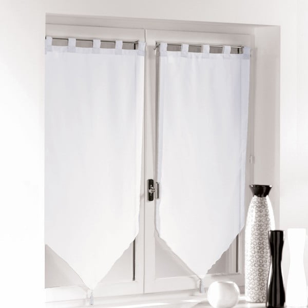 Bele prosojne zavese iz tančice v kompletu 2 ks 60x120 cm Voiline – douceur d'intérieur