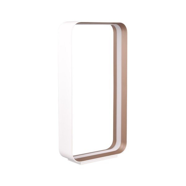 Bela LED namizna svetilka z glasovnim upravljanjem s pomočjo mobilne aplikacije s kovinskim senčilom (višina 61 cm) Cizione – CINQUE-image-1