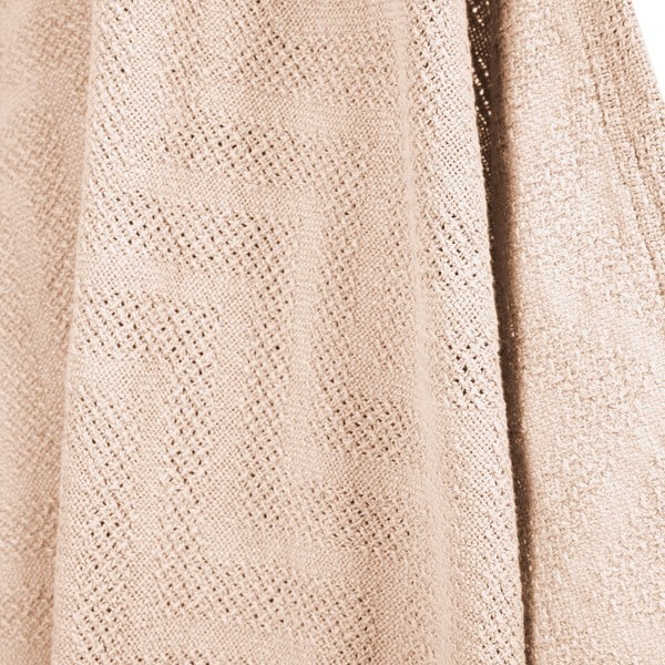 Bež bombažna pletena otroška odeja 80x80 cm Frosty Almond – Roba-image-2