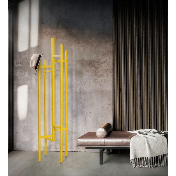 Gorčično rumeno stojalo za plašče Woodman Eigen-image-3