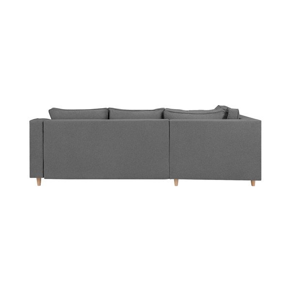 Mazzini Sofas Jonquille, štirisedežna raztegljiva sedežna garnitura, siva, levi kot-image-3