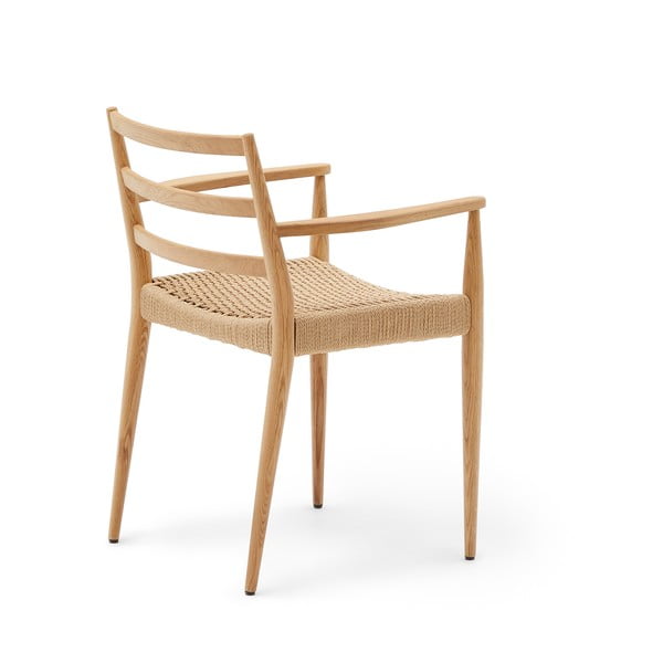 Jedilni stoli iz masivnega hrasta v naravni barvi v kompletu 2 ks Analy – Kave Home-image-3