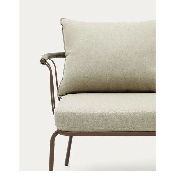 Bež-svetlo zelena vrtna zofa Salguer - Kave Home-image-4