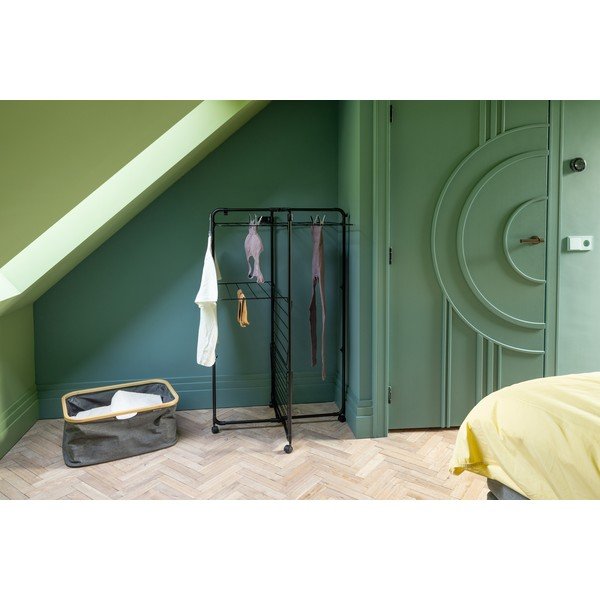 Mat črno stojalo za sušenje perila 23 m HangOn Tower – Brabantia-image-1