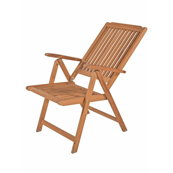 Rjav vrtni fotelj iz masivnega lesa Solo – Garden Pleasure-image-2