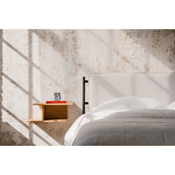 Stenska/s policami nočna omarica v hrastovem dekorju v naravni barvi Tann – noo.ma-image-1