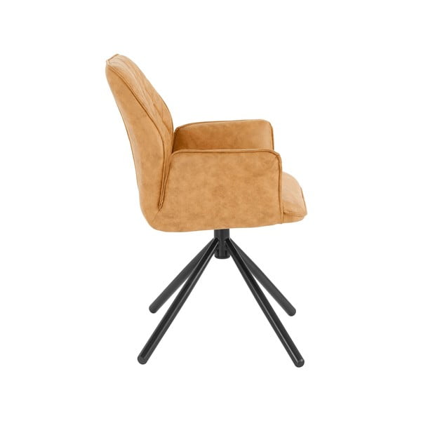 Rumeni oblazinjeni jedilni stoli v kompletu 2 ks Preston – Støraa-image-2