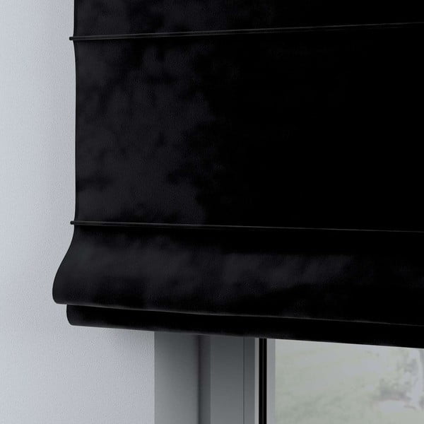 Črn gubani rolo 170x160 cm Posh Velvet - Yellow Tipi-image-4