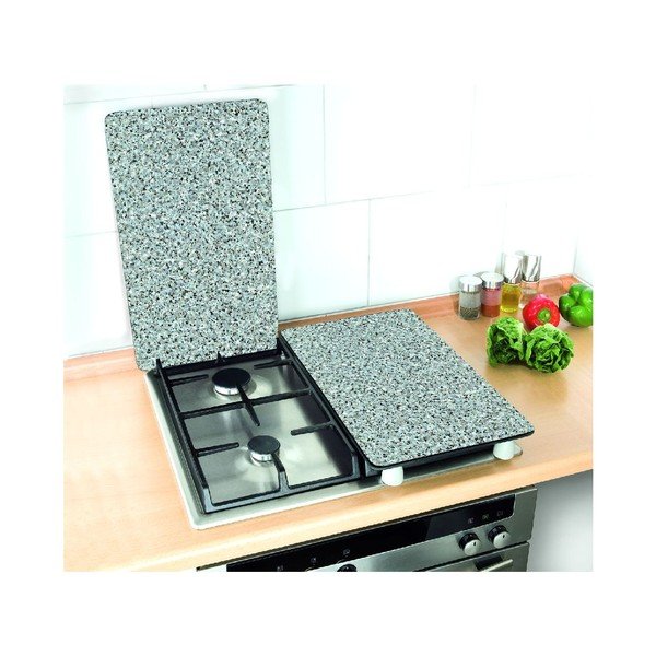 Stekleni pokrov za granitni štedilnik, 2 kosa-image-1