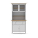 Bela vitrina iz masivnega bora 90x180,5 cm Misti – Marckeric