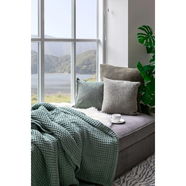 Rjavo-siva bombažna odeja Tiseco Home Studio Waffle, 130 x 170 cm-image-1