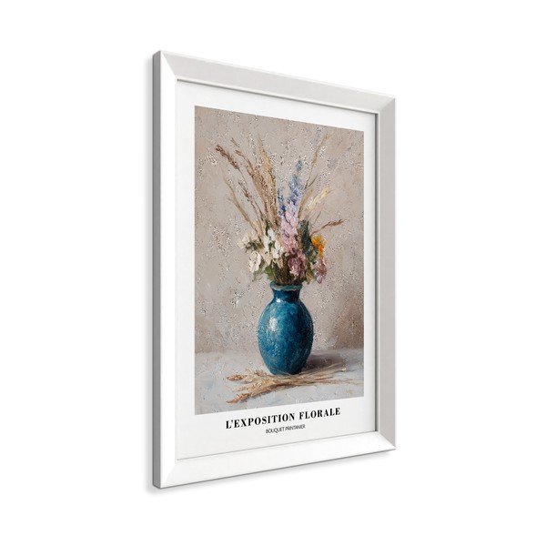Tiskana slika z okvirjem 56x75 cm Blue Vase – Styler-image-4