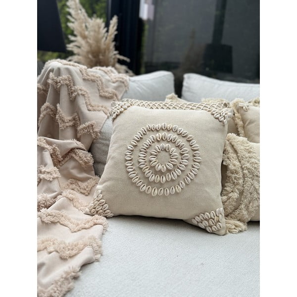 Bombažna prevleka za blazino 43x43 cm Seashells – Mioli Decor-image-2
