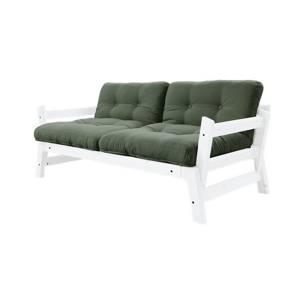 Raztegljiv kavč Karup Design Step White/Olive Green-image-1