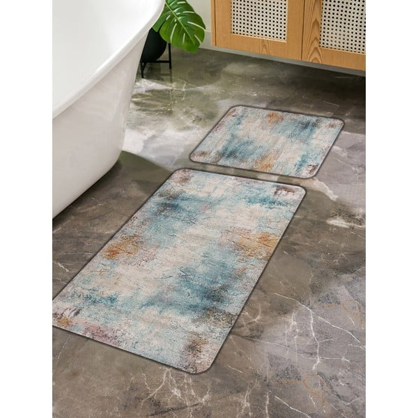 Modre/sive kopalniške preproge v kompletu 2 ks 60x100 cm – Mila Home-image-3