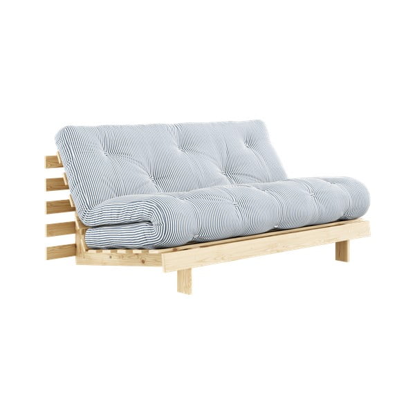 Bela/svetlo modra raztegljiva sedežna garnitura 160 cm Roots - Karup Design