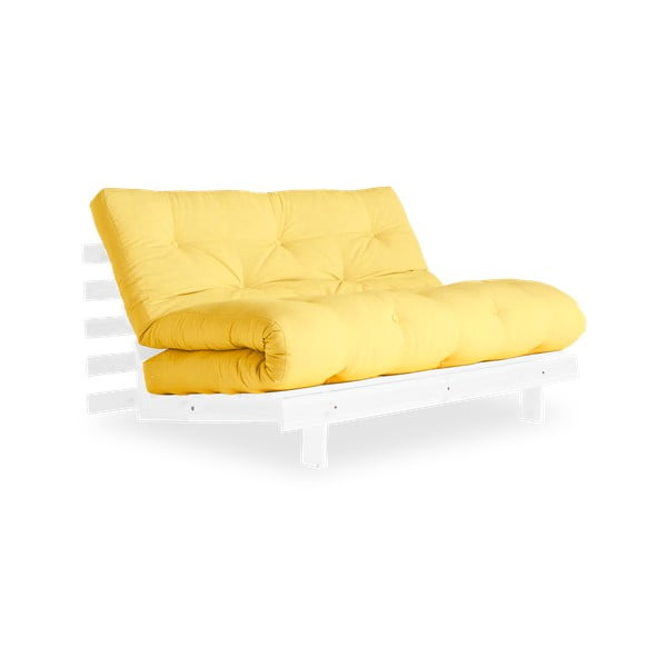 Raztegljiv kavč Karup Design Roots White/Yellow