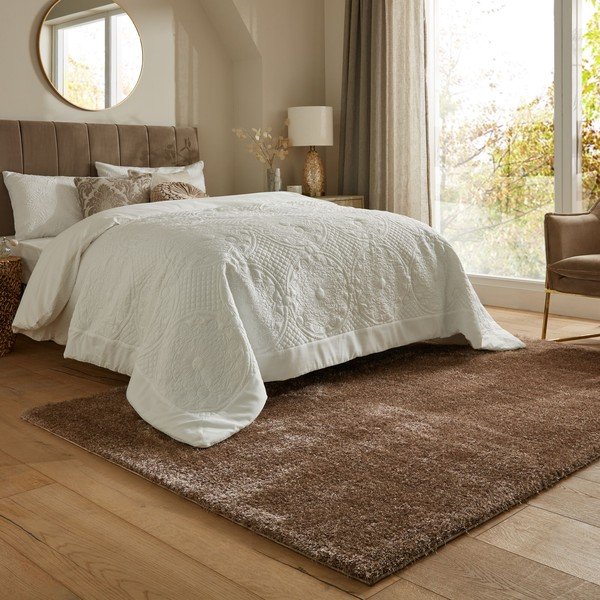 Rjava preproga iz recikliranih vlaken 120x170 cm Velvet – Flair Rugs-image-1