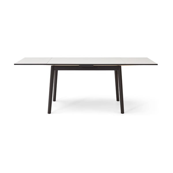 Črno-bela raztegljiva jedilna miza v dekorju hrasta Hammel Single, 120 x 80 cm-image-4