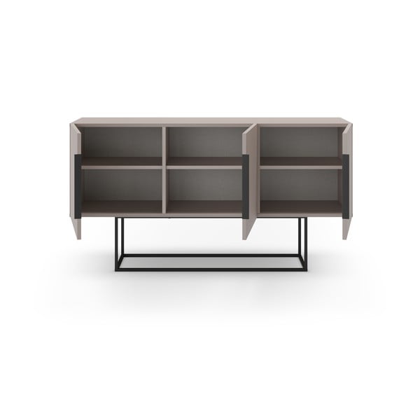 Siva/bež nizka komoda 150x80 cm Titan – Marckeric-image-3