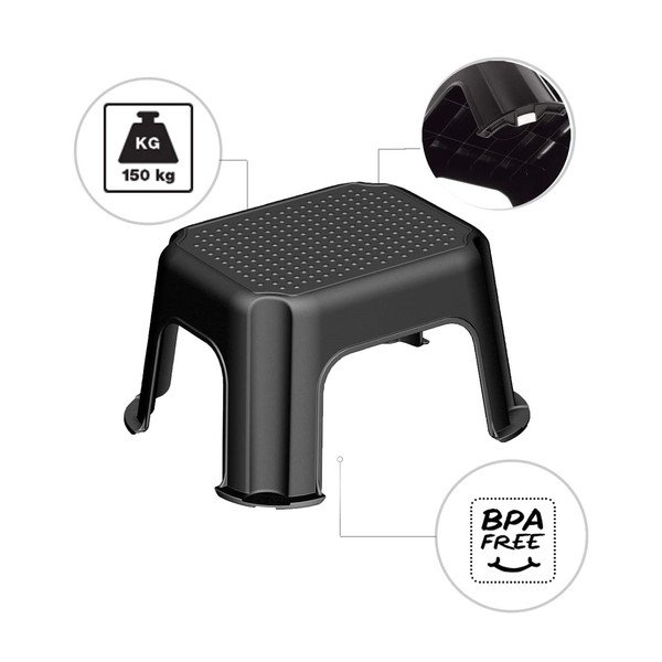 Črni stolček Basic - Rotho-image-2