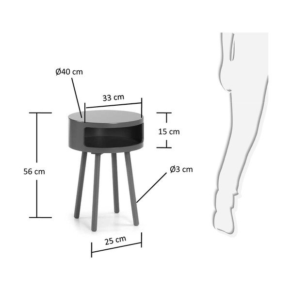 Siva dodatna mizica s prostorom za shranjevanje Kave Home Bruk-image-4