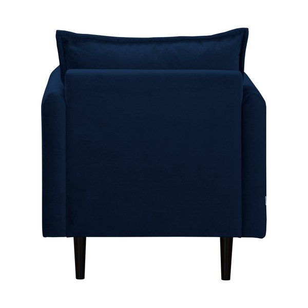 Temno moder žameten fotelj Juli – Ropez-image-3