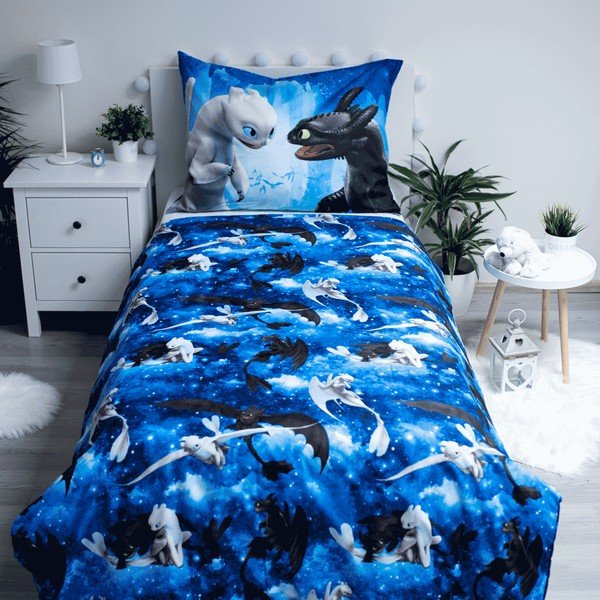 Otroška posteljnina iz mikrovlaken 140x200 cm How to Train Your Dragon – Jerry Fabrics-image-2