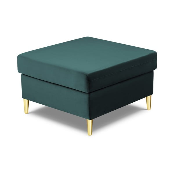 Modrozelen žameten tabure Kyoto – Cosmopolitan Design-image-2