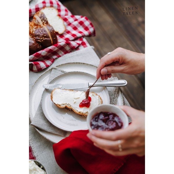 Laneni prtički v kompletu 2 ks Red Gingham – Linen Tales-image-4