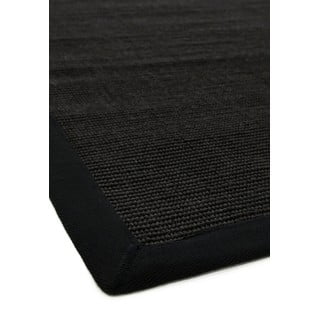 Črn tekač 240x68 cm Sisal - Asiatic Carpets