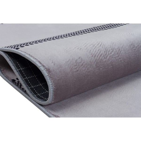 Siva pralna preproga 120x80 cm - Vitaus-image-3