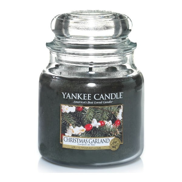 Dišeča sveča z božičnim vonjem Yankee Candle, čas gorenja 65 - 90 ur