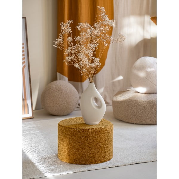 Rjav otroški tabure iz tkanine bouclé – Wigiwama-image-3