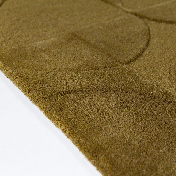 Temno zelena ročno tkana volnena preproga 200x290 cm Gigi – Flair Rugs-image-3