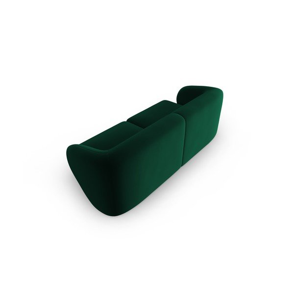 Zelena žametna sedežna garnitura 188 cm Paolo – Milo Casa-image-3
