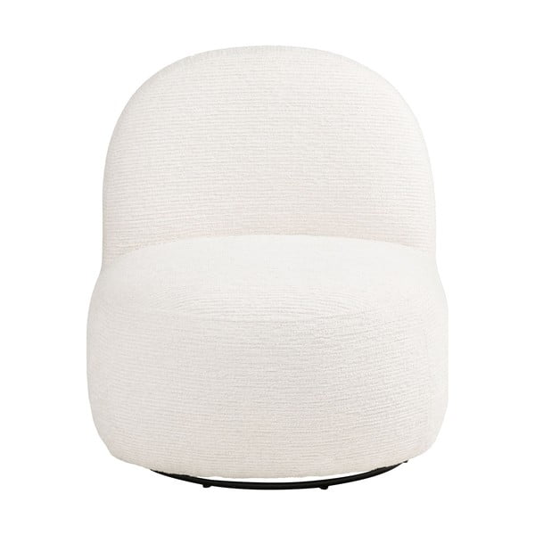 Kremno bel vrtljiv fotelj Milo – House Nordic-image-2