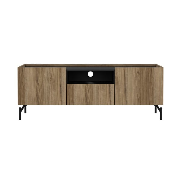 Rjava TV omarica v hrastovem dekorju 147x54x41 cm Bergen – Tvilum