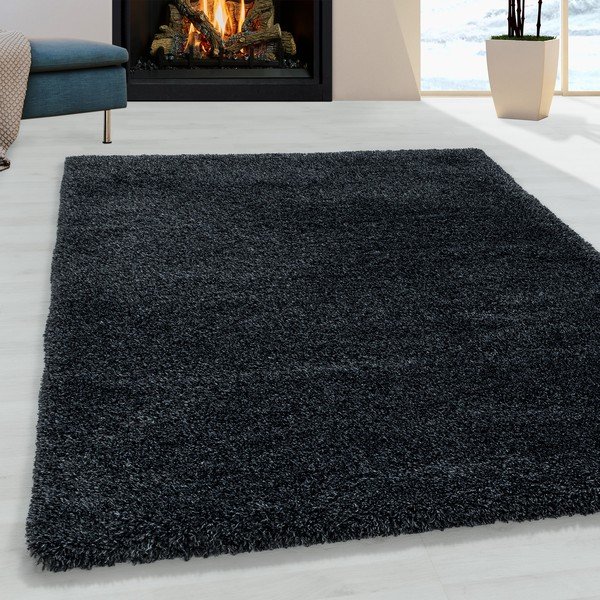 Antracitno siva preproga 200x290 cm Fluffy – Ayyildiz Carpets-image-1