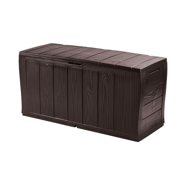 Temno rjava plastična vrtna škatla za shranjevanje Sherwood – Keter