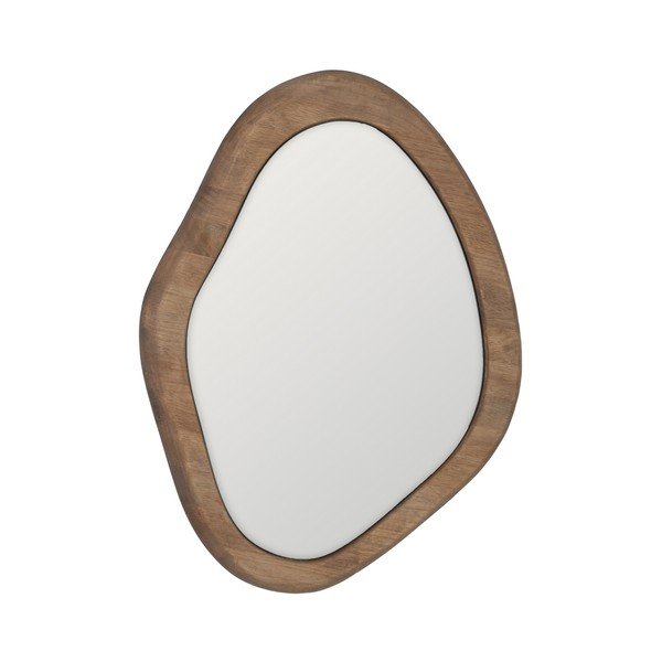 Stensko ogledalo z lesenim okvirjem 52,5x59,5 cm Rona – Ixia-image-2