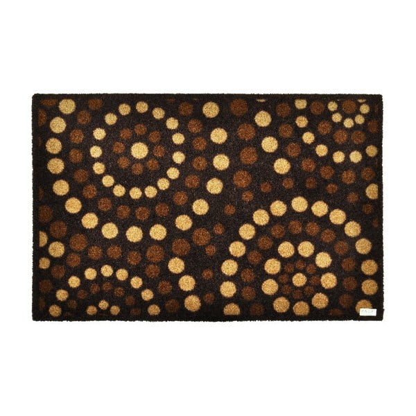 Podloga za vrata Zala Living Dots Brown, 50 x 70 cm