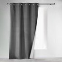 Antracitno siva izolacijska zavesa 140x260 cm Icemount – douceur d'intérieur