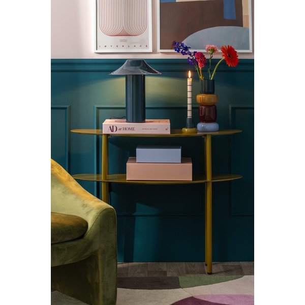 Svetlo rjava kovinska stranska mizica 28x90 cm Paris – Leitmotiv-image-1