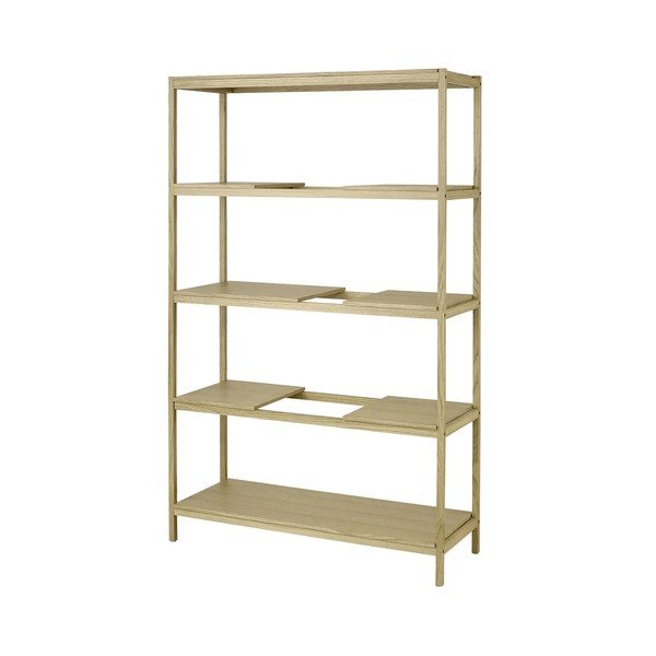 Regal v hrastovem dekorju v naravni barvi 105x170x40 cm Sukoya – Blomus-image-2