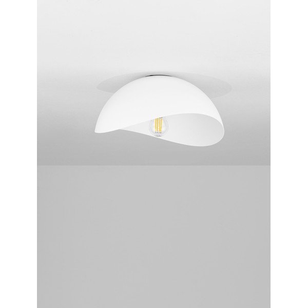 Mat bela kovinska stropna svetilka Opsi – Nova Luce-image-4