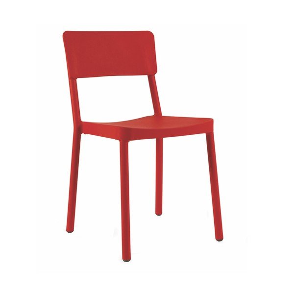 Komplet 2 rdečih vrtnih stolov Resol Lisboa-image-1