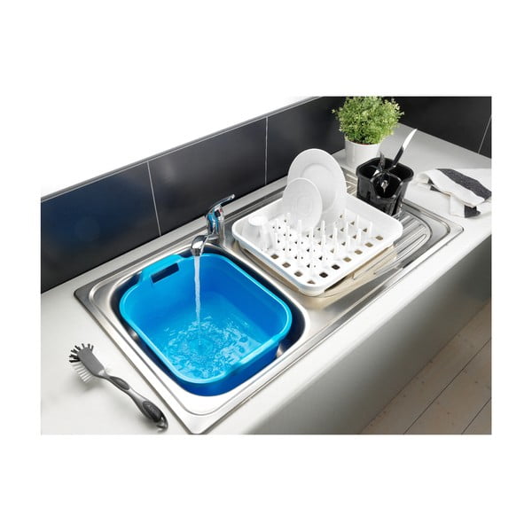 Bel plastičen odcejalnik posode 38x33,5 cm Signature – Addis-image-2